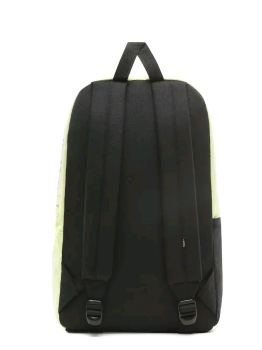 Vans Cream Backpack with Black and Red Center Stripe Accents